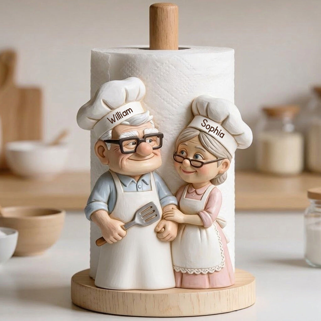 Personalized Up Movie Paper Towel Stand Couples Gift for Kitchen Paper Towel Stand GradoCreations