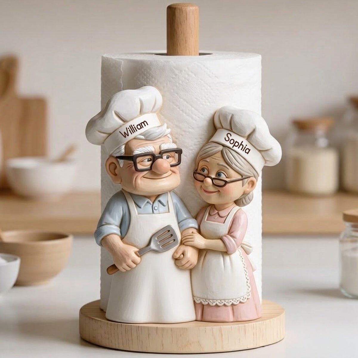 Personalized Up Movie Paper Towel Stand Couples Gift for Kitchen Paper Towel Stand GradoCreations