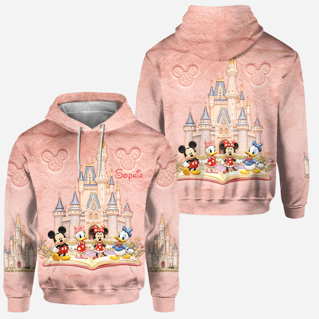Personalized Disney Castle Mouse Hoodie & Leggings Set for Kids Hoodie & Leggings GradoCreations