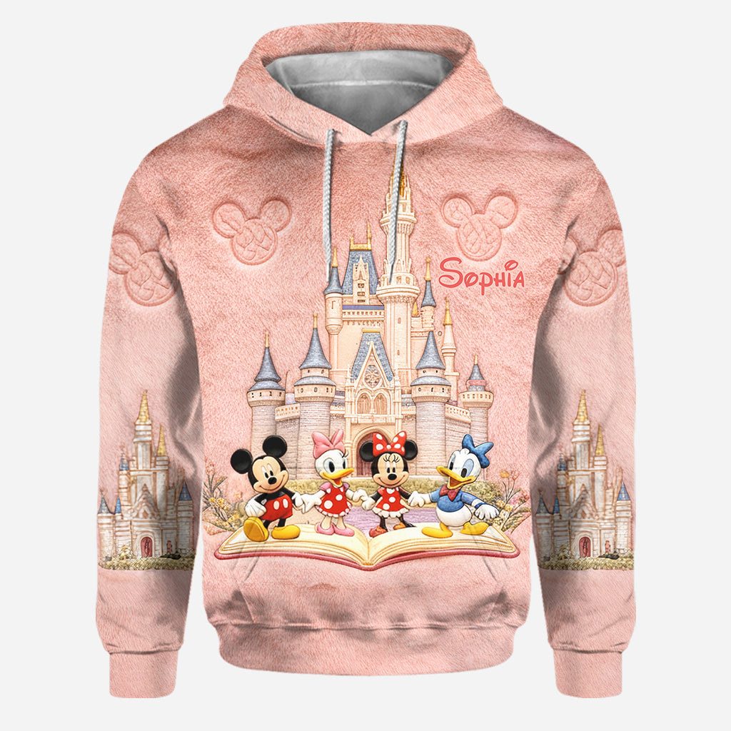 Personalized Disney Castle Mouse Hoodie & Leggings Set for Kids Hoodie & Leggings GradoCreations