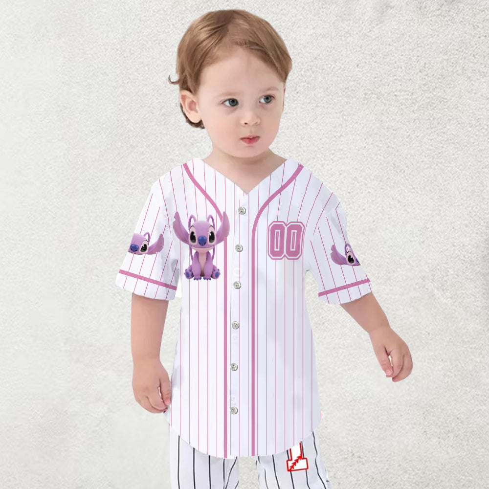 Personalized Kids Baseball Jersey with Ohana Design for Family Baseball Jersey GradoCreations