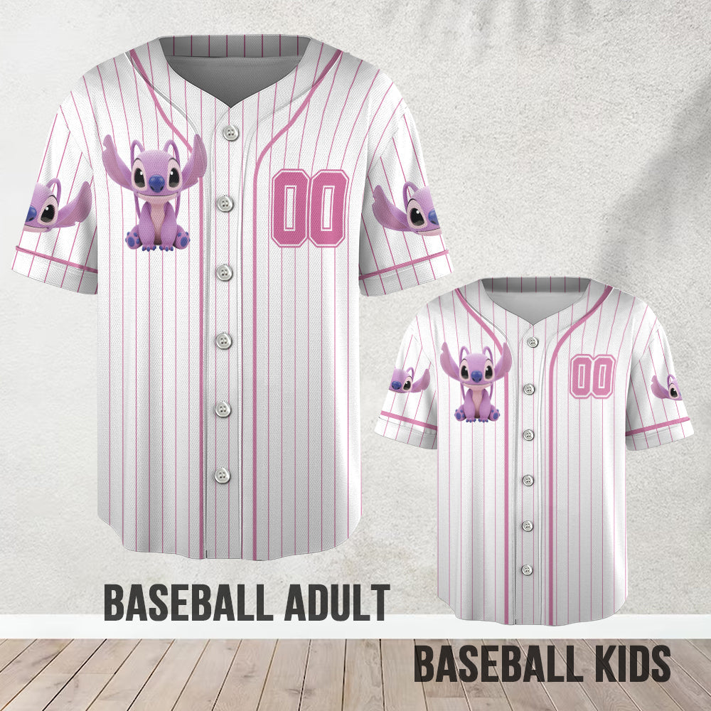 Personalized Kids Baseball Jersey with Ohana Design for Family Baseball Jersey GradoCreations