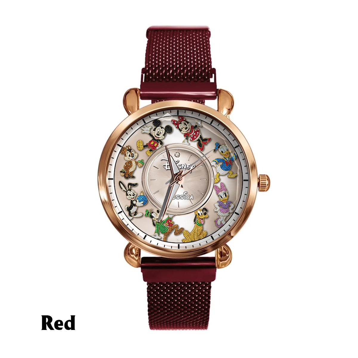 Personalized Disney Mouse Women Hand Watch Custom Name Gift Women Hand Watch GradoCreations