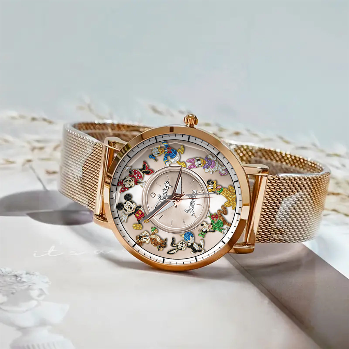 Personalized Disney Mouse Women Hand Watch Custom Name Gift Women Hand Watch GradoCreations