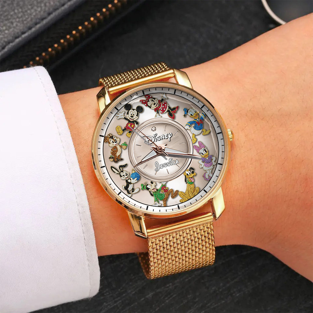 Personalized Disney Mouse Women Hand Watch Custom Name Gift Women Hand Watch GradoCreations