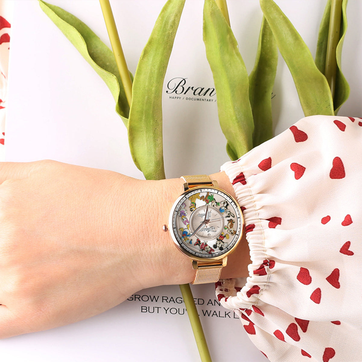 Personalized Disney Mouse Women Hand Watch Custom Name Gift Women Hand Watch GradoCreations
