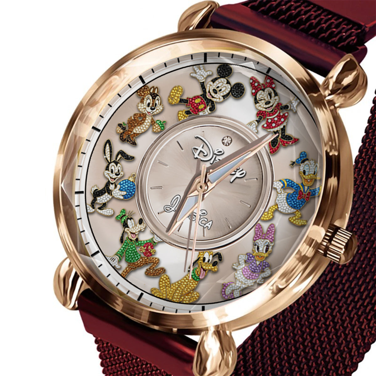 Personalized Disney Mouse Women Hand Watch Custom Name Gift Women Hand Watch GradoCreations