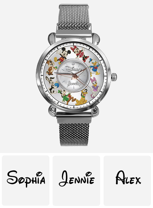 Personalized Disney Mouse Women Hand Watch Custom Name Gift Women Hand Watch GradoCreations