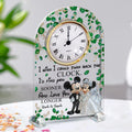 Personalized Acrylic Clock Plaque with Custom Names for Couples Acrylic Clock Plaque GradoCreations