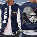 Personalized Varsity Jacket with Custom Name Star Wars Design Varsity Jacket GradoCreations