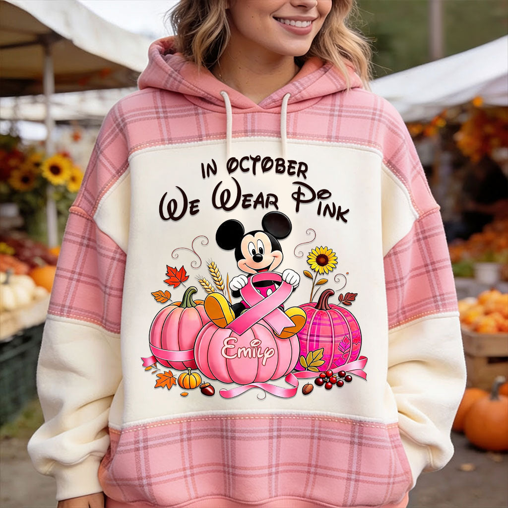 Personalized Breast Cancer Awareness All Over Shirt for Women - October Pink Gift All Over Shirt GradoCreations