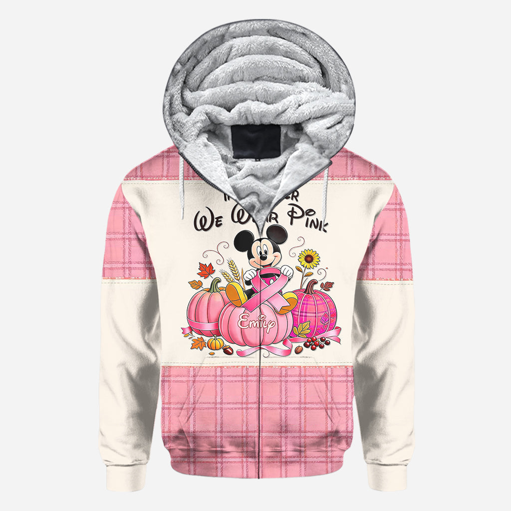 Personalized Breast Cancer Awareness All Over Shirt for Women - October Pink Gift All Over Shirt GradoCreations