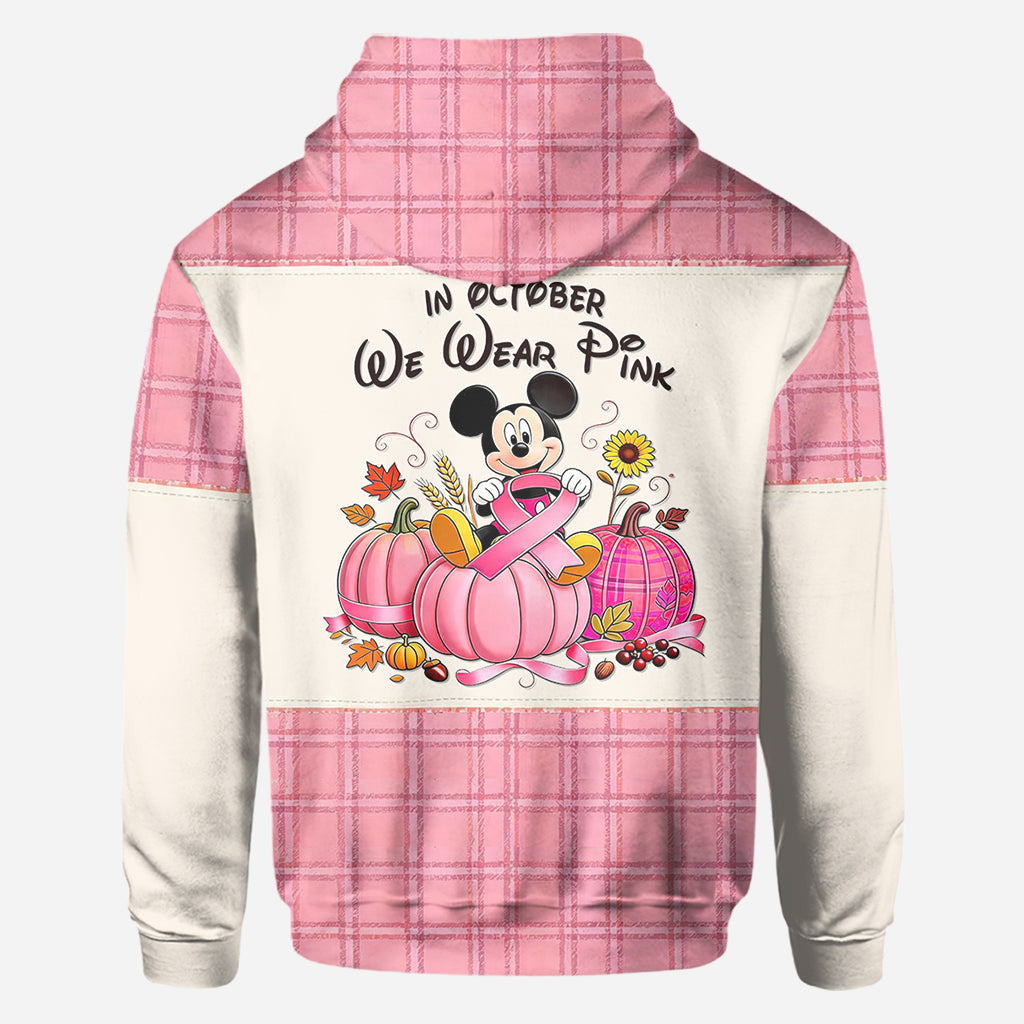 Personalized Breast Cancer Awareness All Over Shirt for Women - October Pink Gift All Over Shirt GradoCreations