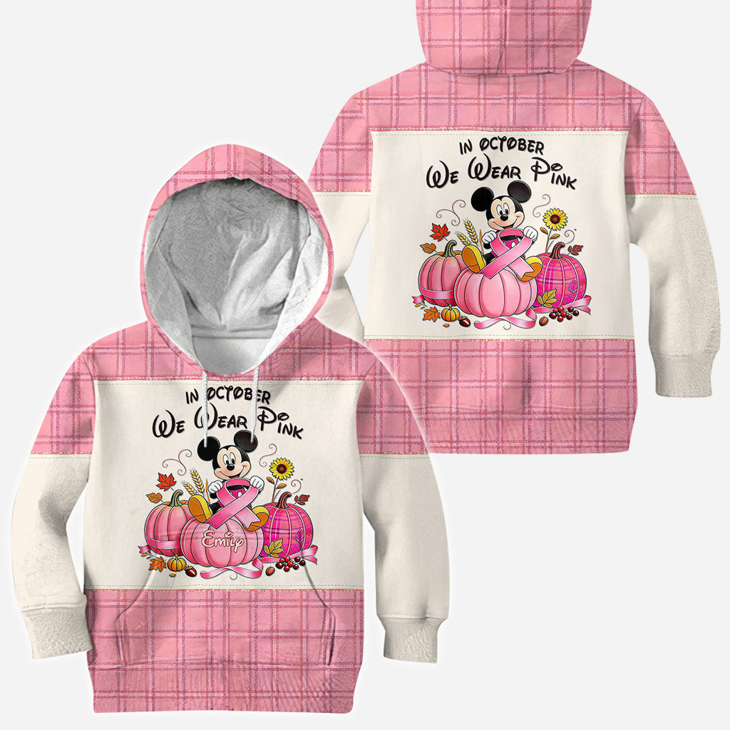 Personalized Breast Cancer Awareness All Over Shirt for Women - October Pink Gift All Over Shirt GradoCreations