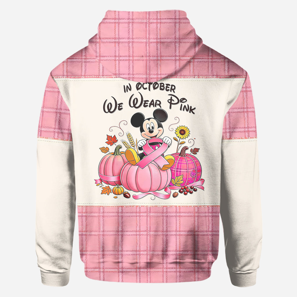 Personalized Breast Cancer Awareness All Over Shirt for Women - October Pink Gift All Over Shirt GradoCreations