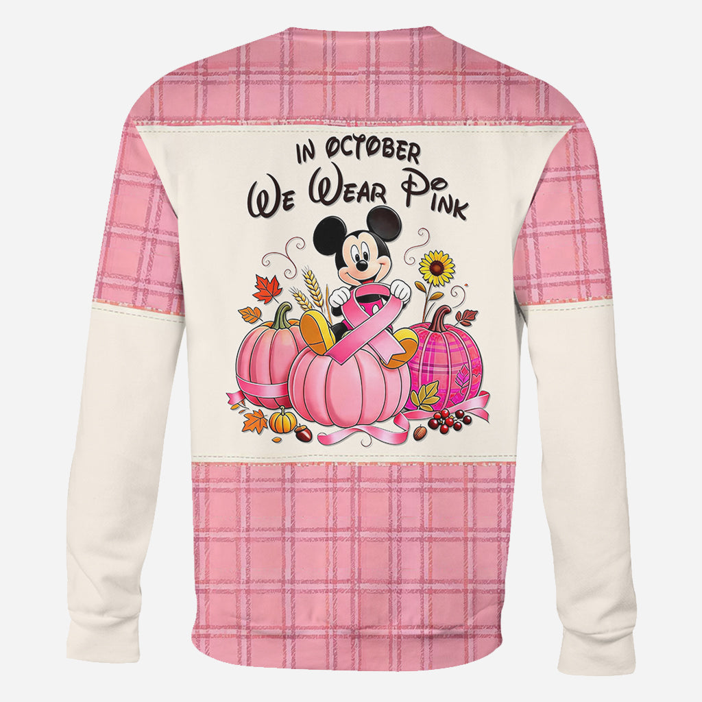 Personalized Breast Cancer Awareness All Over Shirt for Women - October Pink Gift All Over Shirt GradoCreations