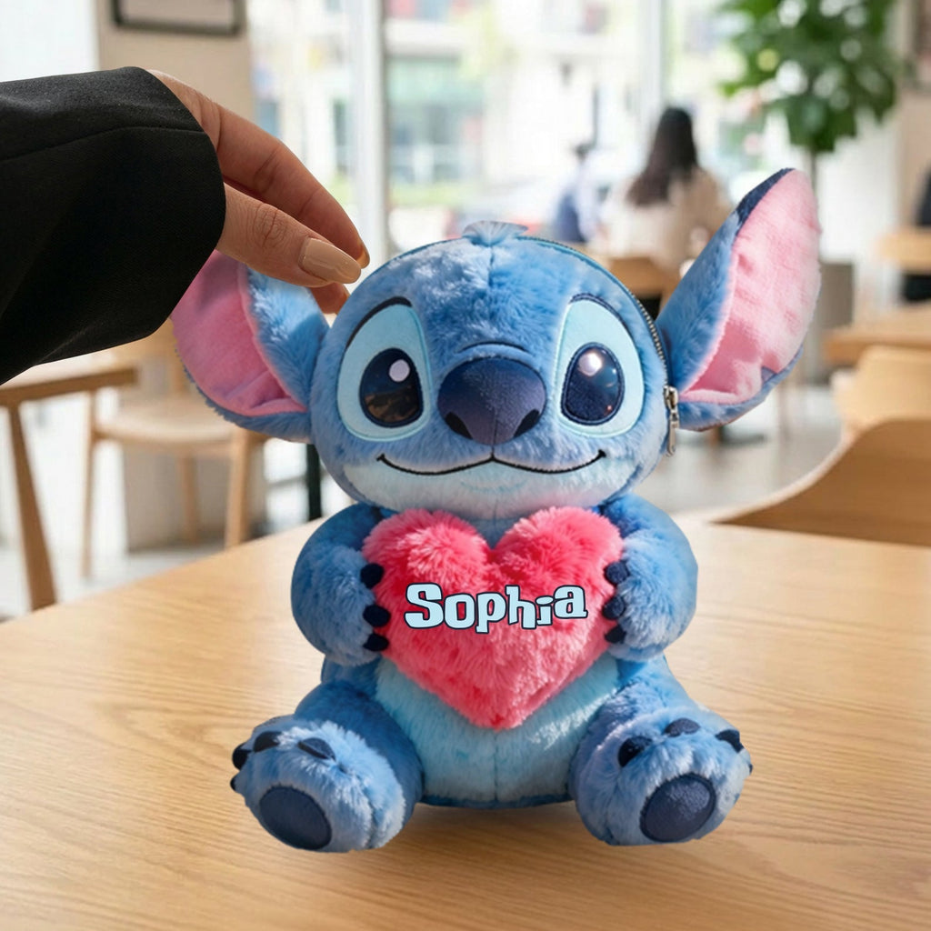 Personalized Plush Crossbag Cute Ohana Design Gift for Kids Plush Crossbag GradoCreations