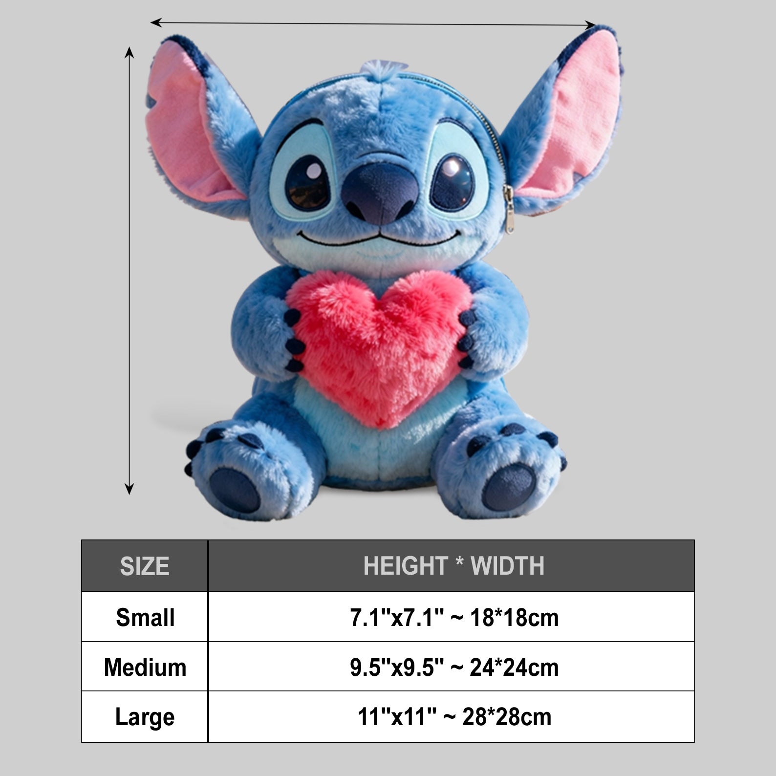 Personalized Plush Crossbag Cute Ohana Design Gift for Kids Plush Crossbag GradoCreations
