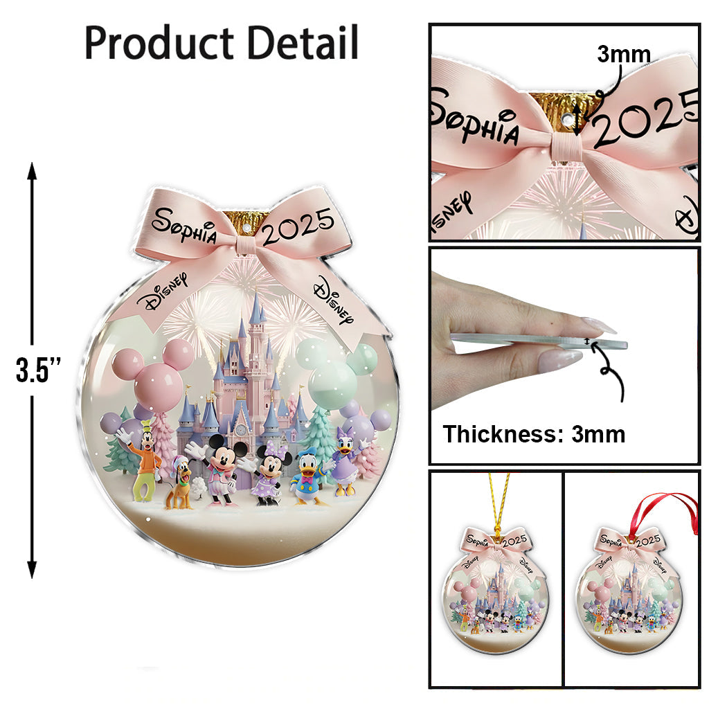 Personalized Disney Mouse Ornament Custom Name Gift for Christmas Ornament GradoCreations