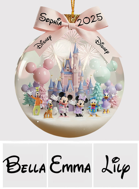 Personalized Disney Mouse Ornament Custom Name Gift for Christmas Ornament GradoCreations