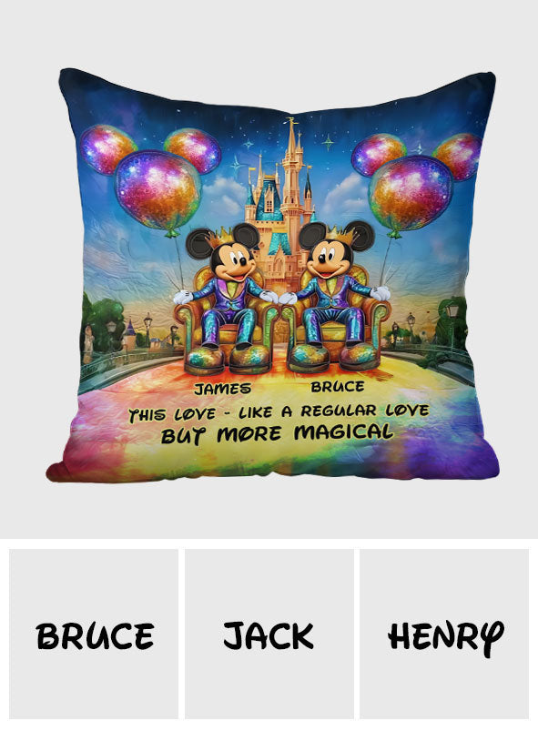 Personalized Magical Mouse Throw Pillow Custom Name Gift Throw Pillow GradoCreations