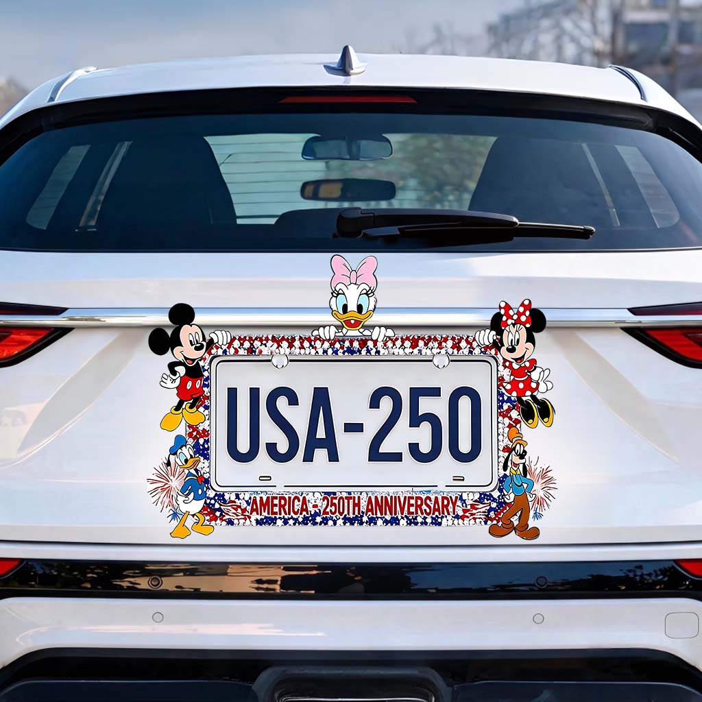 Personalized Disney License Plate Frame 250th Anniversary Gift License Plate Frames GradoCreations