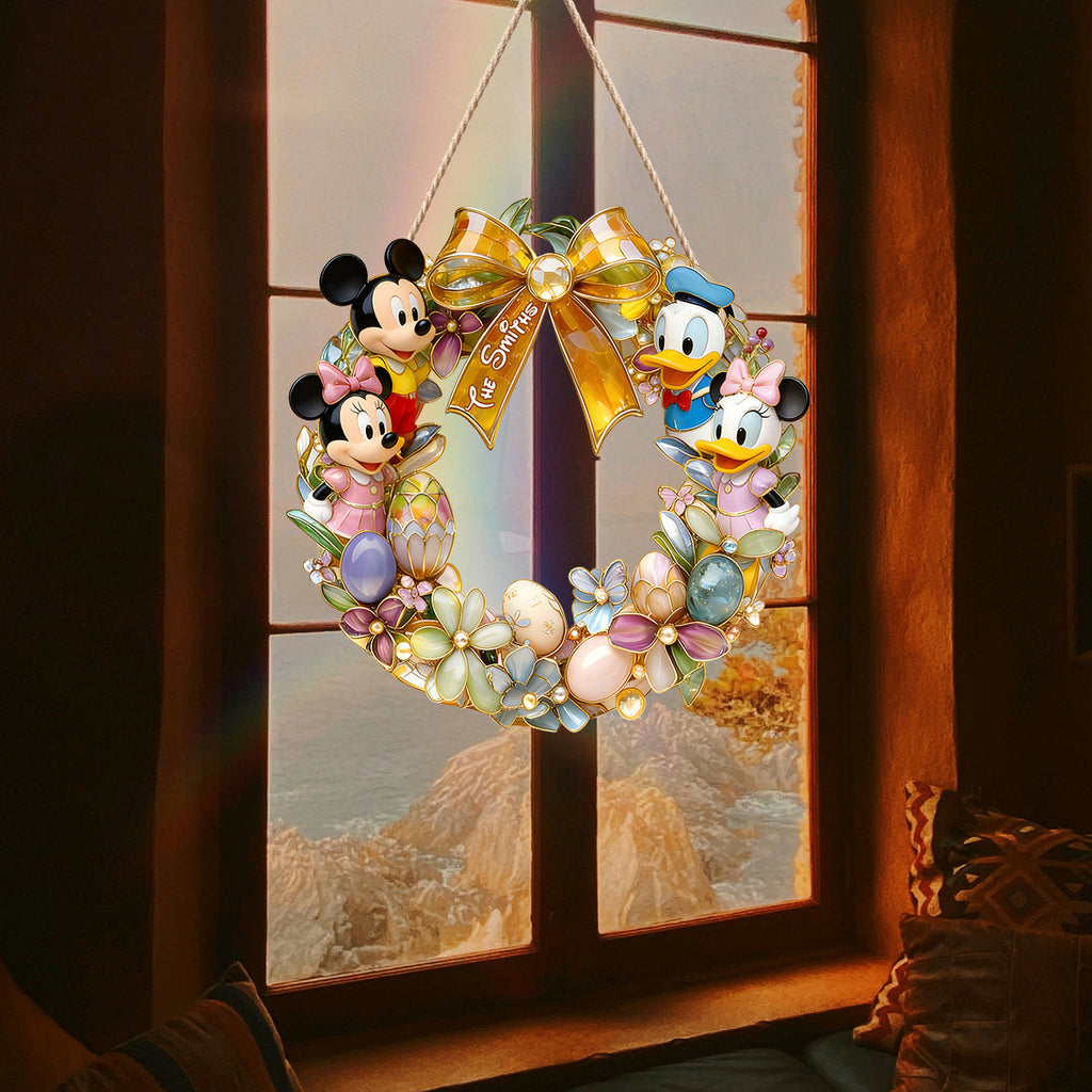 Personalized LED Acrylic Easter Sign Mouse Family Gift LED Light Acrylic Sign GradoCreations