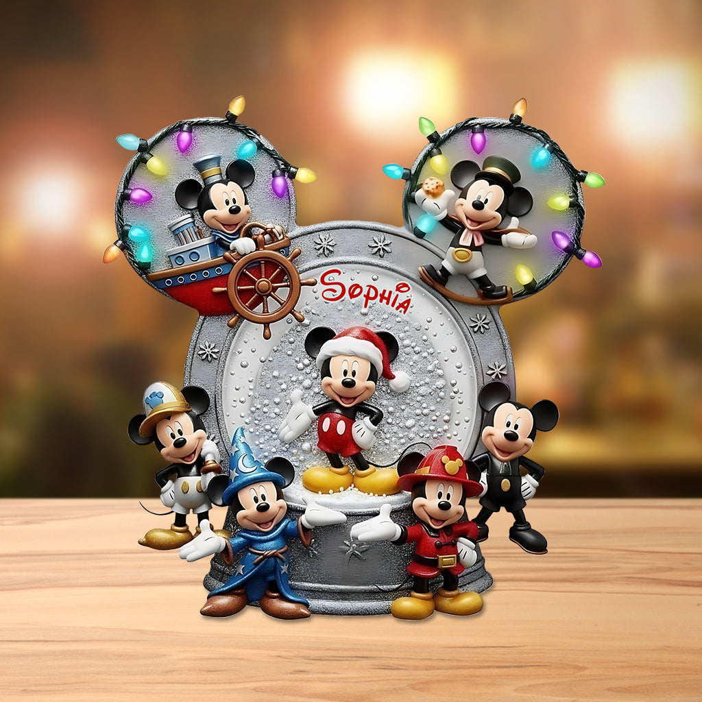 Personalized Mickey Mouse Acrylic Plaque Custom Gift for Kids Custom Shaped Acrylic Plaque GradoCreations
