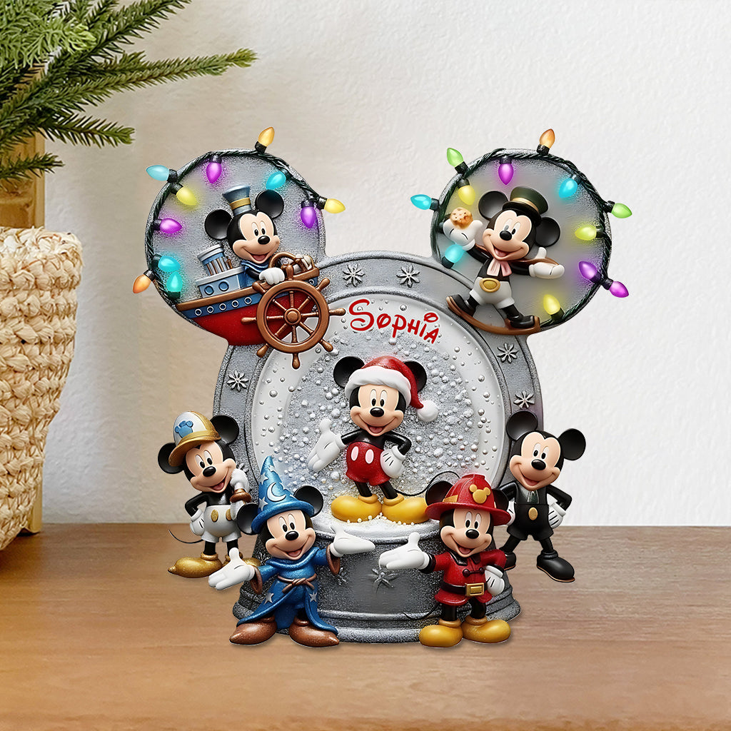 Personalized Mickey Mouse Acrylic Plaque Custom Gift for Kids Custom Shaped Acrylic Plaque GradoCreations