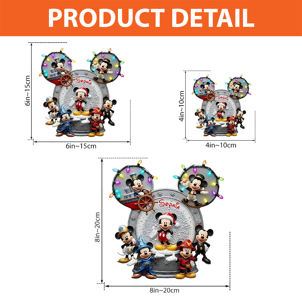 Personalized Mickey Mouse Acrylic Plaque Custom Gift for Kids Custom Shaped Acrylic Plaque GradoCreations