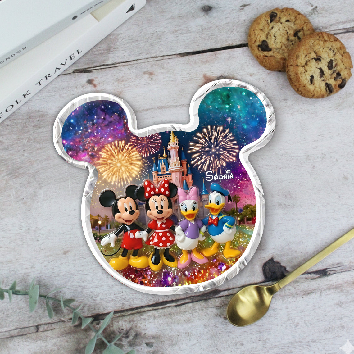 Personalized Mickey Mouse Acrylic Catch-All Tray for Kids Catch-All Tray GradoCreations