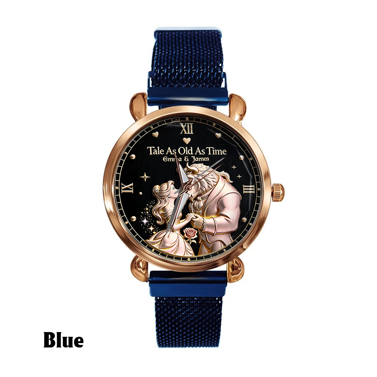 Personalized Beauty and the Beast Women's Hand Watch Custom Name Gift Women Hand Watch GradoCreations