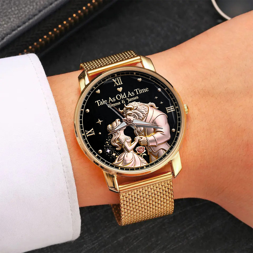 Personalized Beauty and the Beast Women's Hand Watch Custom Name Gift Women Hand Watch GradoCreations