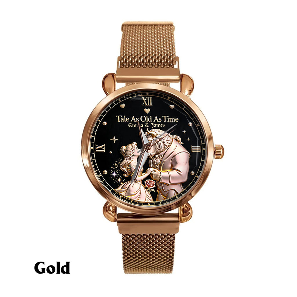 Personalized Beauty and the Beast Women's Hand Watch Custom Name Gift Women Hand Watch GradoCreations