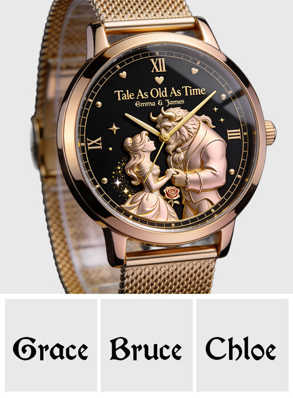 Personalized Beauty and the Beast Women's Hand Watch Custom Name Gift Women Hand Watch GradoCreations