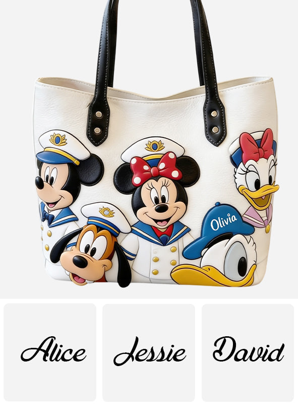 Personalized Disney Character Tote Bag Custom Name Gift Tote Bag GradoCreations