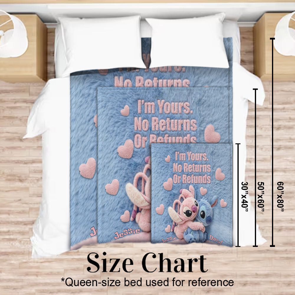 Personalized Ohana Blanket Custom Name Gift for Couples Blanket GradoCreations