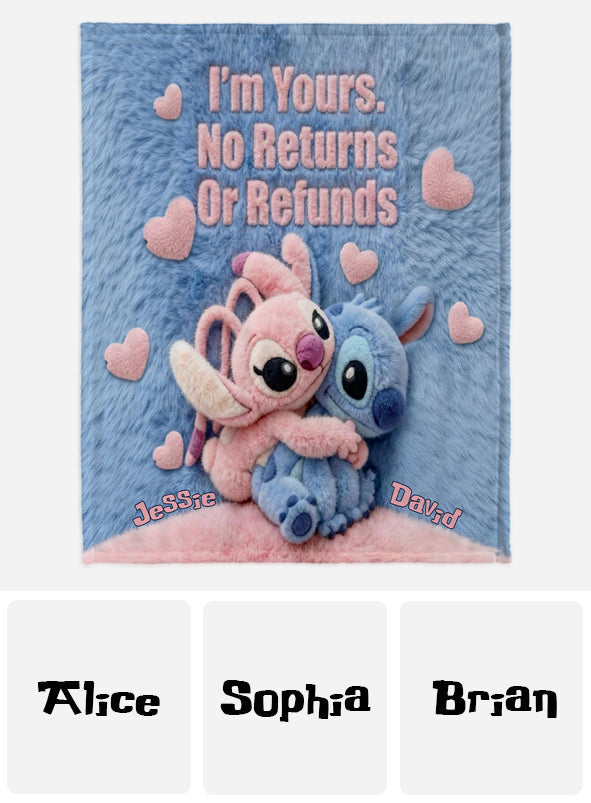 Personalized Ohana Blanket Custom Name Gift for Couples Blanket GradoCreations