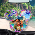 Personalized Disney Moana Car Ornament Custom Name Gift Car Ornament GradoCreations