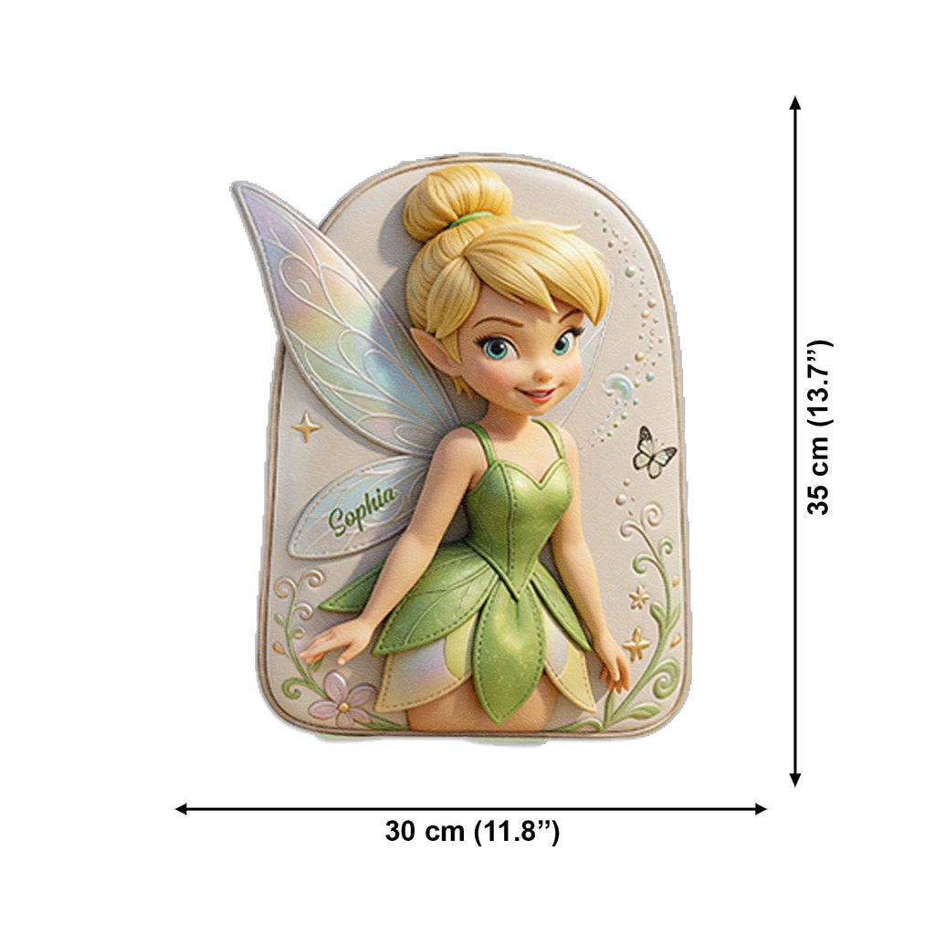 Personalized Fairy Leather Patch Backpack for Kids Changeable Leather Patch Backpack GradoCreations