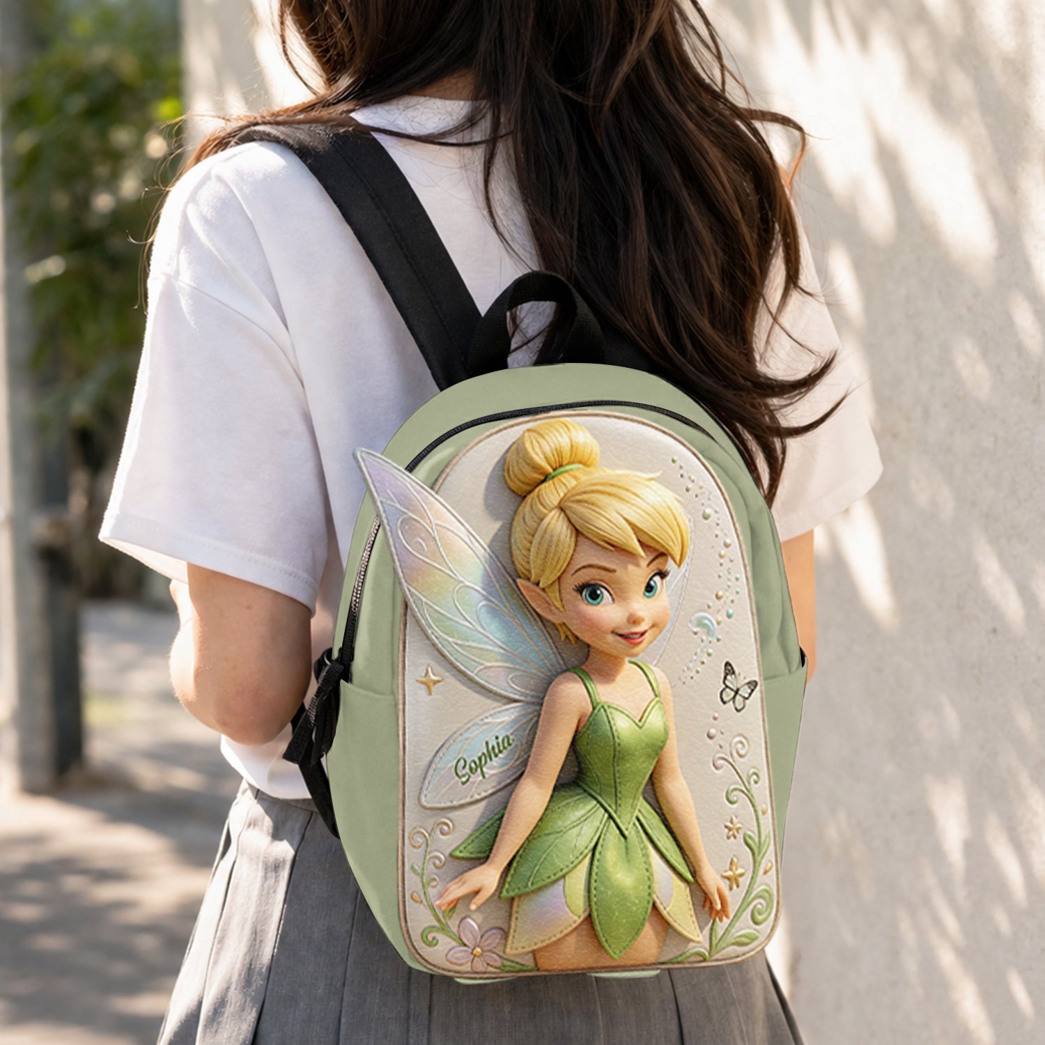 Personalized Fairy Leather Patch Backpack for Kids Changeable Leather Patch Backpack GradoCreations