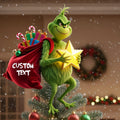 Custom Name LED Light Christmas Tree Topper Grinch Gift LED Light Tree GradoCreations