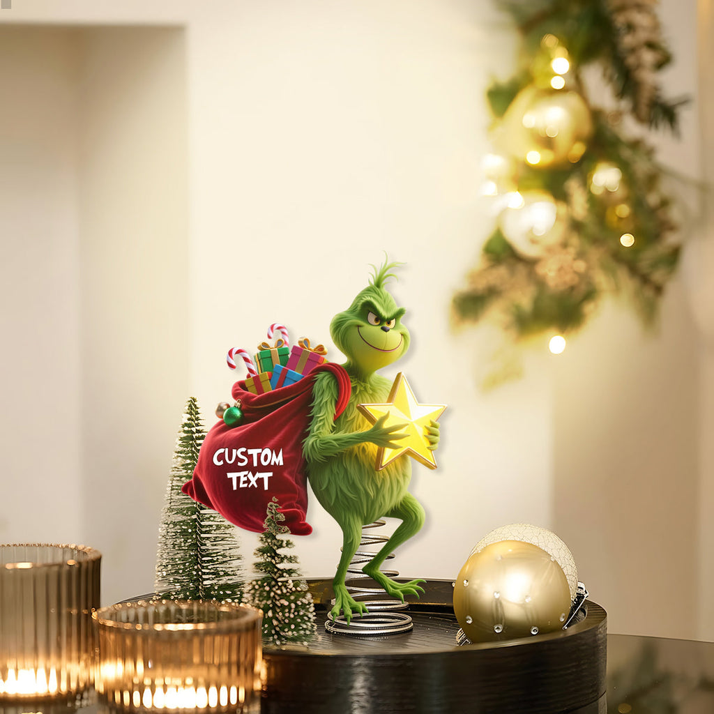 Personalized LED Light Christmas Tree Topper Customizable Gift LED Light Tree Topper GradoCreations