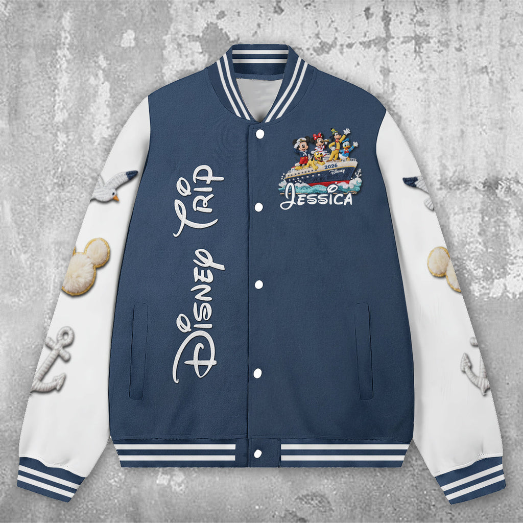 Personalized Disney Cruise Varsity Jacket Custom Name Gift Varsity Jacket GradoCreations