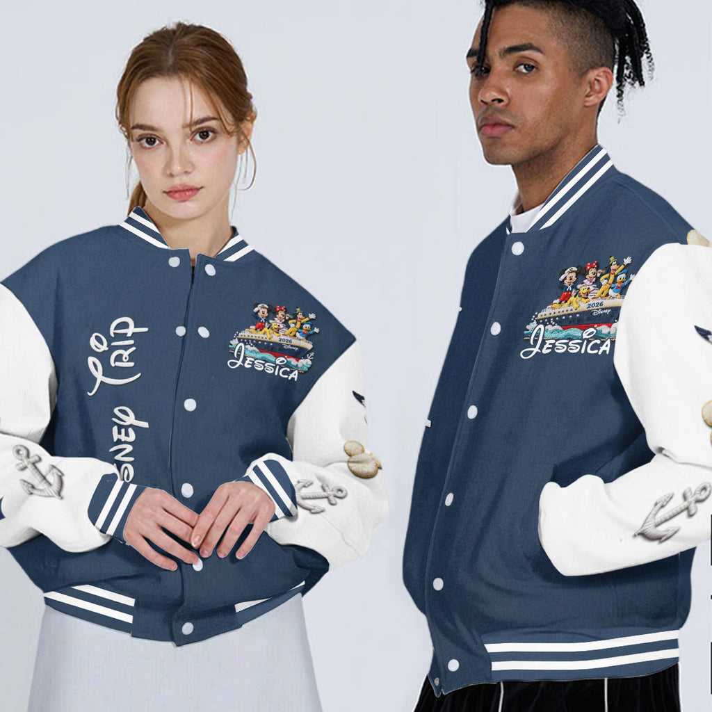 Personalized Disney Cruise Varsity Jacket Custom Name Gift Varsity Jacket GradoCreations