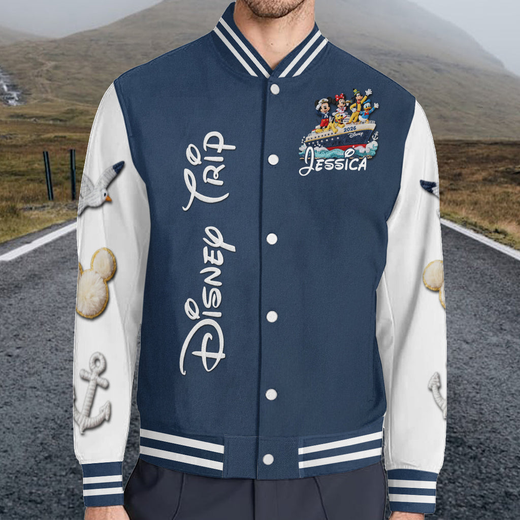 Personalized Disney Cruise Varsity Jacket Custom Name Gift Varsity Jacket GradoCreations