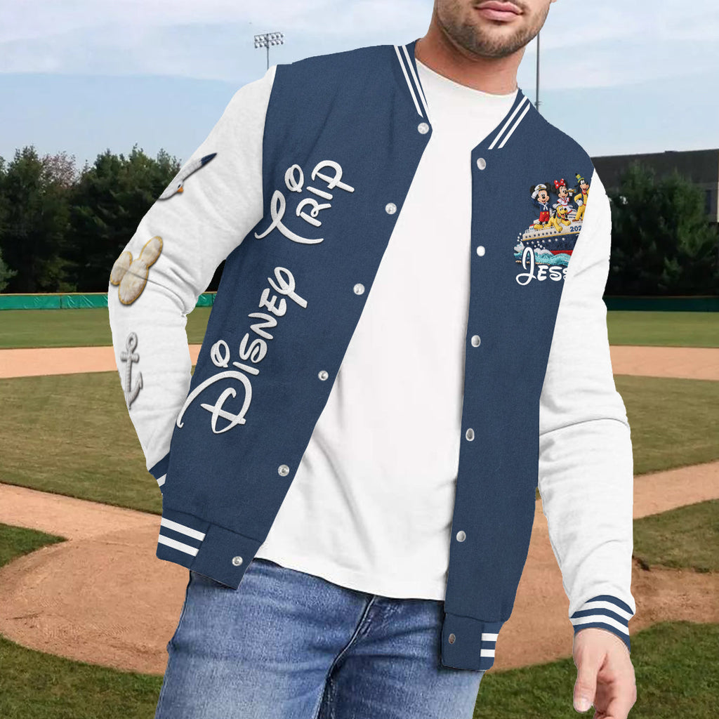 Personalized Disney Cruise Varsity Jacket Custom Name Gift Varsity Jacket GradoCreations