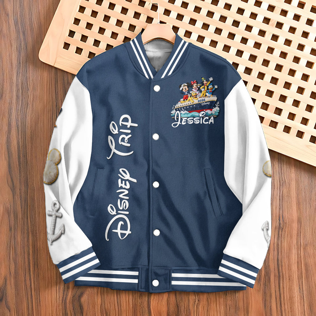 Personalized Disney Cruise Varsity Jacket Custom Name Gift Varsity Jacket GradoCreations