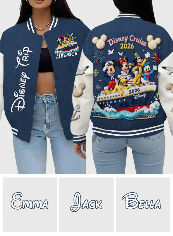 Personalized Disney Cruise Varsity Jacket Custom Name Gift Varsity Jacket GradoCreations