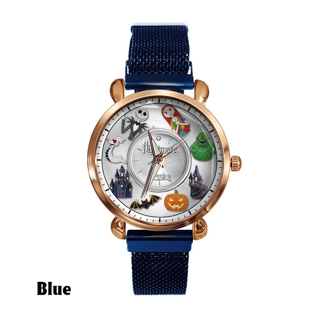 Personalized Nightmare Before Christmas Women's Watch Custom Name Gift Women Hand Watch GradoCreations